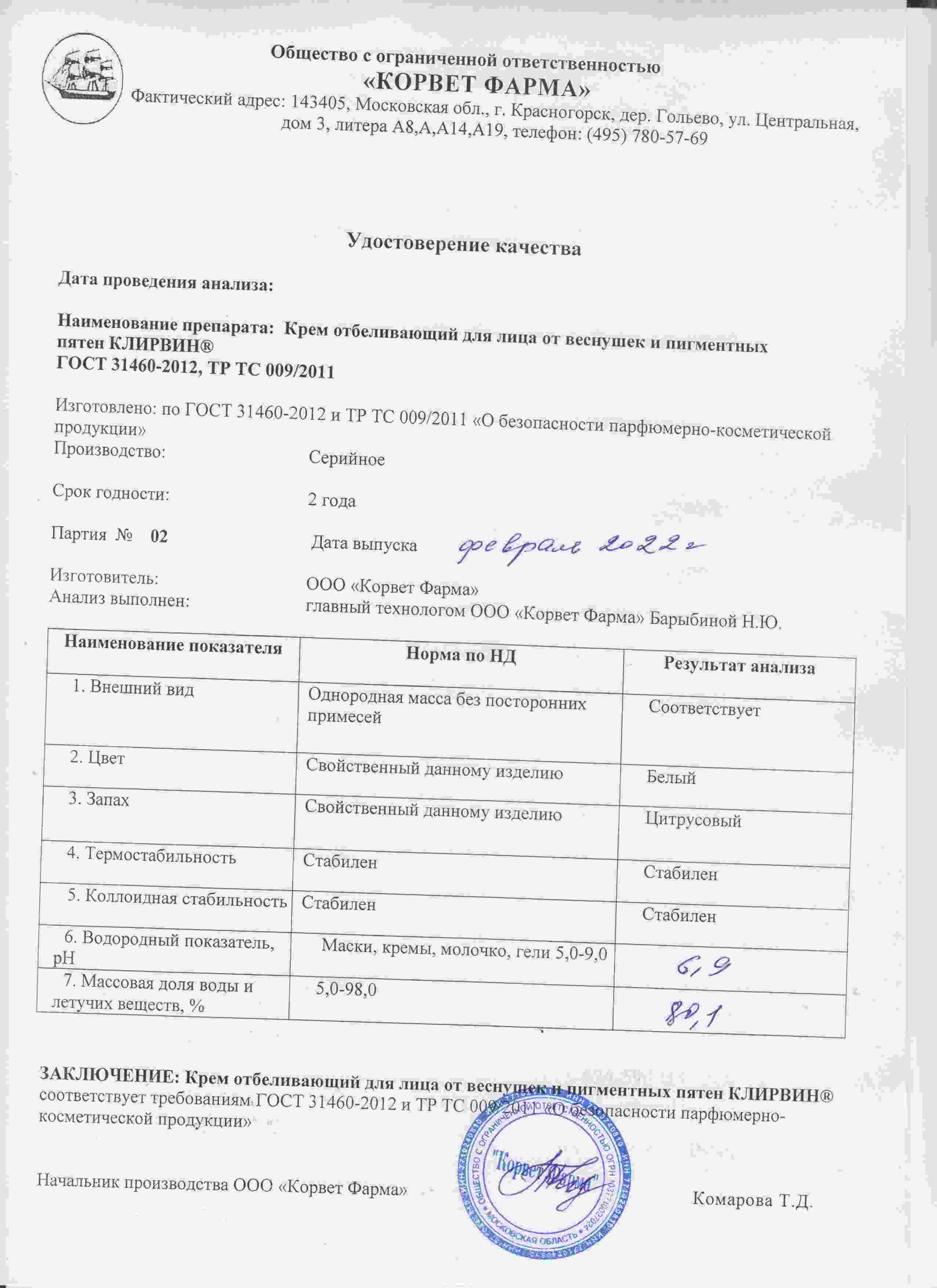 Паспорт №02202202